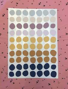 Butterscotch Sunset: Butterscotch Sunset - Hand Painted Polka Dots