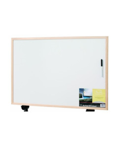 Stationery Ar: PINE FRAME QUARTET MELAMINE WHITEBOARD 900X600MM - Stationery-Furniture : Onehunga Books & Stationery - QUARTET WHITEBOARD OPTIONAL