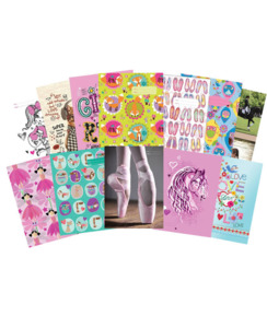 School Stationery Packs: Book Cover Spencil A4 Girls Assorted - School Stationery-Bags & Covering : Onehunga Books & Stationery - SPENCIL BOOK COVERING OPTIONAL BTS2025