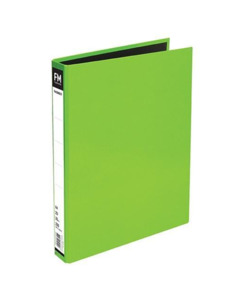 Stationery Ar: Ringbinder Fm A4 2/26 Vivid Lime - Stationery-Filing : Onehunga Books & Stationery - FM RINGBINDERS CORE SMALL BTS2025