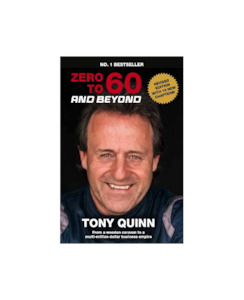 Books : Onehu: ZERO TO 60 AND BEYOND - Books-Biography : Onehunga Books & Stationery - FLYING BOOKS BIOGRAPHY OPTIONAL QUINN TONY
