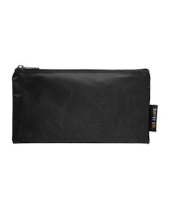 School Stationery Packs: PENCIL CASE FLAT BLACK 21X11CM SUPPLY CO - School Stationery-Bags & Covering : Onehunga Books & Stationery - OSC PENCIL CASE OPTIONAL BTS2025
