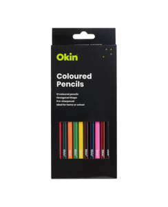 OKIN COLOURED PENCILS PACK OF 12 - Stationery-Writing : Onehunga Books & Sta&hellip;