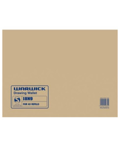 DRAWING WALLET WARWICK 18N9 A3 - Stationery-Arts & Crafts : Onehunga Books &&hellip;