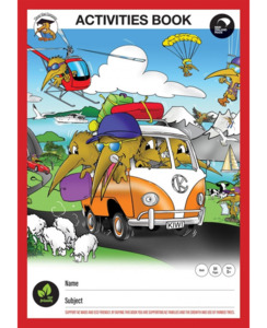 School Stationery Packs: ACTIVITY BOOK CLEVER KIWI - School Stationery-Speciality Exercise Books : Onehunga Books & Stationery - CLEVER KIWI SCRAPBOOKS CORE SMALL BTS2025