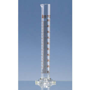 Glassware: Graduated cylinders, tall form, BLAUBRAND® ETERNA, class A, DE-M, 50 ml : 1 ml, Boro 3.3