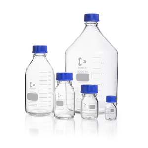 Glassware: Lab Bottle DURAN® 250ml with Screw Cap and Pour Ring