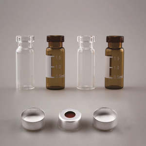 Vial, 2ml, Clear, Crimp Top, Graduated with Writing Area