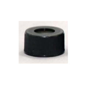 Glassware: Caps, 24-400 Black, Screw Open Cap with Natural PTFE/Natural Silicon Septa