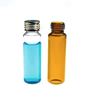 Vial, 20ml, Clear, 24-400 with screw top