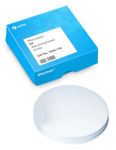 Filtration: Whatman™ Grade 91 Qualitative Filter Paper Wet-Strengthened, circle, 110mm (subdivided into 100)
