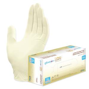 GloveOn® COATS® Colloidal Oatmeal Coated Latex Exam Gloves, Extra Large