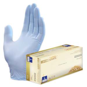 GloveOn® COATS® Colloidal Oatmeal Coated Nitrile Exam Gloves, Large (previously CTS38LL)