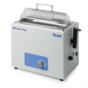 Boiling water bath with energy regulator and stainless steel tank, set to 100°C, only 5L