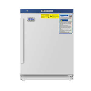Freezers Refrigerators: Haier DW-25L92SF Biomedical Freezer, Under Bench Freezer, -25°C, Capacity of 92L, Spark Free with white interior.