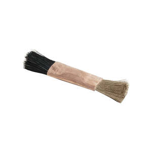 Sieve Brush Double ended short, Brass/Nylon