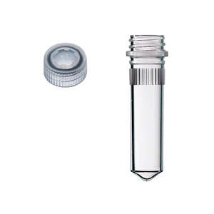 Scientific Specialties Inc: 2mL Ribbed, Conical Screw Microtubes & Flat Screw Caps, Sterile