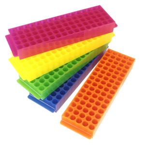 ON PROMOTION - Rack 80-Place Up To 2ml Tubes, 5 X 16 Format, Fluorescent Assorted