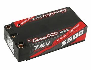 Gens Ace: GENS ACE 4600MAH 7.4V 2S 120C SHORTY LIPO BATTERY W/4MM BULLETS