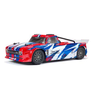 Cars: ARRMA: INFRACTION 4X4 MEGA RTR 1/8th Resto-Mod StreetBash Truck Red/Blue
