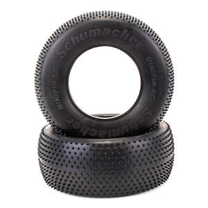 Bodies 1: SCHUMACHER: SHORT COURSE TYRE - MINI PIN - YELLOW (PR)