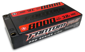 Fantom: 8000mAh 110-160C 3.8V 1-Cell PRO HV Silicon Graphene LiHV Shorty