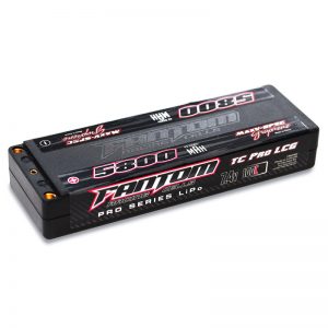 2s Lipo: Fantom: 5800MAH, 130C, 7.4V, 2-CELL, SUPER LOW PROFILE, MAXV-SPEC SILICON GRAPHENE LIPO