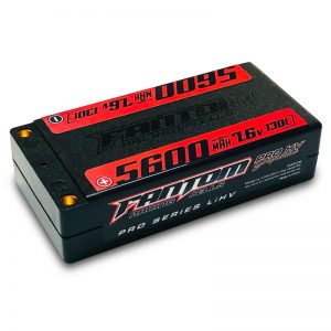 2s Lipo: Fantom: 5600MAH, 130C, 7.6V, 2-CELL, SHORTY, PRO HV SILICON GRAPHENE LIHV