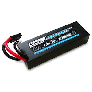 2s Lipo: Fantom: 0C-140C COMPETITION SERIES LIPO – 5500MAH, 7.4V, 2-CELL, TRAXXAS CONNECTOR