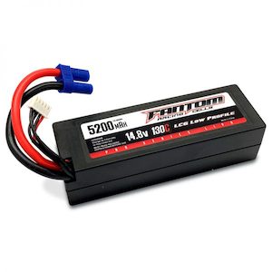 4s Lipo: Fantom: 130C PRO RACING LIPO – 5200MAH, 14.8V, 4-CELL, LOW PROFILE, EC5