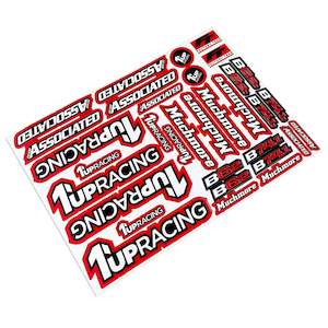 1up Racing: 1up Racing: Factory Decal Sheet - Red