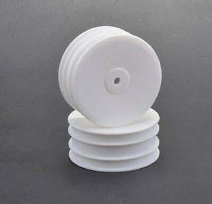 Schumacher: WHEEL - HEX FRONT - WHITE - 4WD - PR