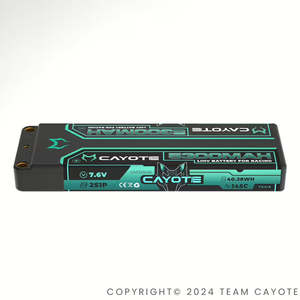 CAYOTE Racing 5300mAh 2S LiPo Battery 7,6V 145C 197g