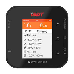 ISDT Q8 BattGo 500W 20A High Power Battery Balance Charger Discharger for 1-8S Lipo Battery