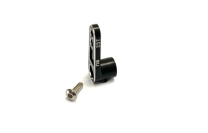 NathoBuilds: Aluminium Clamping Servo Horn 2 Hole 25T OffSet (Black)
