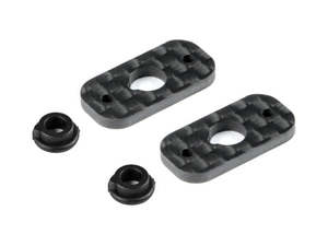 HUDY CARBON REAR WING MOUNT - 1/10 ELECTRIC (2)