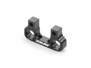 Xray: XRAY ALU REAR LOWER SUSPENSION HOLDER M4 - REAR - RR - BLACK - 7075 T6