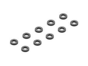 Xray: XRAY ALU SHIM 2.5x5x1.0MM - BLACK (10)