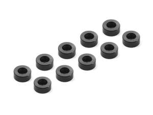 XRAY ALU SHIM 3x6x2.5MM - BLACK (10)