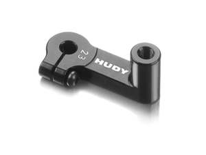 HUDY: ALU CLAMP STEERING SERVO HORN - EXTENDED 8mm - KO PROPO, SANWA - 23T