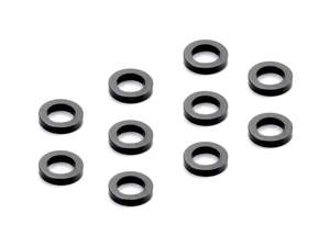 XRAY ALU SHIM 3x5x1.0MM - BLACK (10)