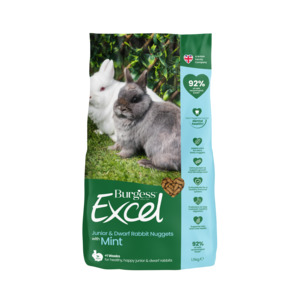 Burgess Excel Junior & Dwarf Rabbit Nuggets with Mint 1.5kg