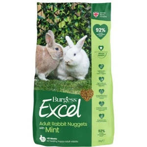 Burgess: Burgess Excel Adult Rabbit Nuggets with Mint 1.5kg