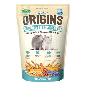 Pellets: Vetafarm Origins Rodent Diet (for Rats and Mice) 350gm