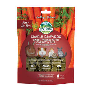 Treats: Oxbow - Simple Rewards Baked Treats with Carrot and Dill