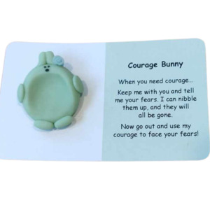 Courage Bunny - Worry Stone