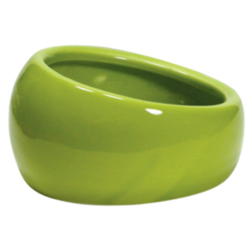 Feeders: Ergonomic Dish Green Small