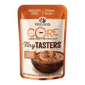 Rats And Mice: Wellness Core Tiny Tasters chicken Pate for Cats 50g x12