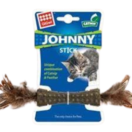 GiGwi Catnip Johnny Stick with Feathers