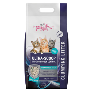Cat Health Grooming: Trouble & Trix Ultra Scoop Cat Litter 7L
